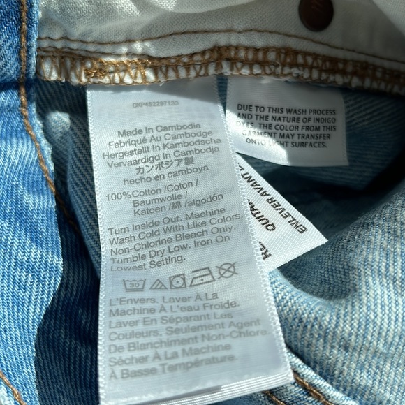 Madewell Relaxed Denim Shorts Size 26 - Picture 6 of 7